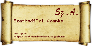 Szathmári Aranka névjegykártya